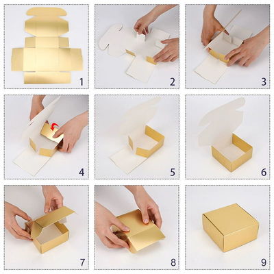 Giá tốt. Hộp đóng gói hộp hộp nhỏ có thể gập cho thuốc hộp giấy mỹ phẩm trực tuyến