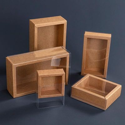 Customized Rigid Gift Box Open Window Paper Box Wedding Party Flower Gift Doll