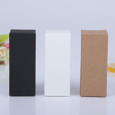 Kotak kosmetik kosong kotak kertas kraft putih dan hitam kustomisasi