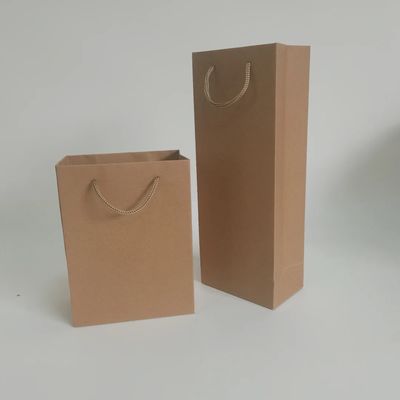 Buon prezzo Borsa di carta artigianale rosa marrone riutilizzabile per abbigliamento di moda in linea