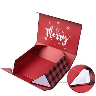 Buen precio Caja de regalo de Navidad Impresión de papel plegable rígido en línea