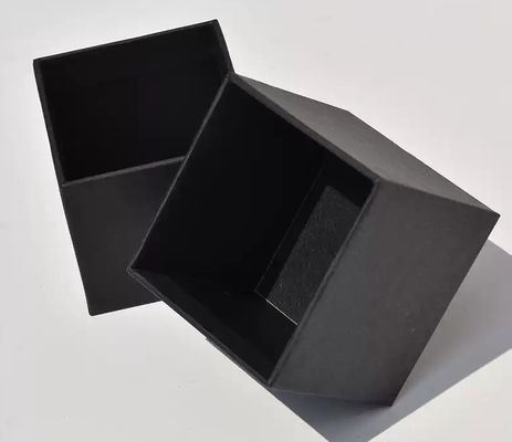 Black Cardboard Black Square Box Paper Box Custom Cosmetics Tea Packaging Box