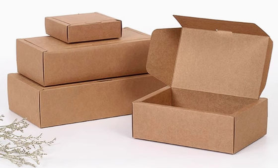 Özel Kraft Kağıt Çay Paketleme Kutusu Dörtgen Hediye Kutusu