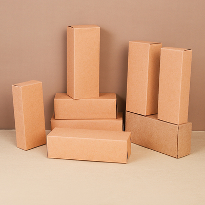 Kraft Cardboard Box Kraft Paper Printing White Cardboard Box Water Cup Box Pengemasan