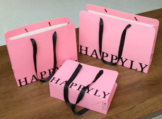 Giá tốt. Túi mua sắm giấy Kraft tùy chỉnh với Logo Bao bì bán lẻ thân thiện với môi trường trực tuyến
