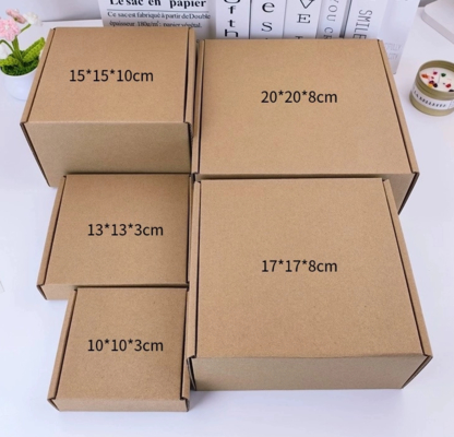 ราคาดี กล่องส่ง Kraft หนาแบบกําหนดเองกล่องสี่เหลี่ยม corrugated สําหรับบรรจุของขวัญ Mug ออนไลน์
