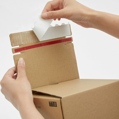 E-ticaret için kolay açılan Kraft ambalajı