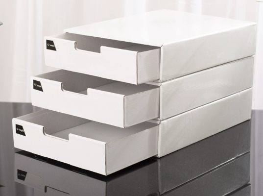 ราคาดี A4 กระดาษ Kraft File Organizer Box Multilayer Desktop Drawer Storage สําหรับสํานักงาน บ้าน ออนไลน์
