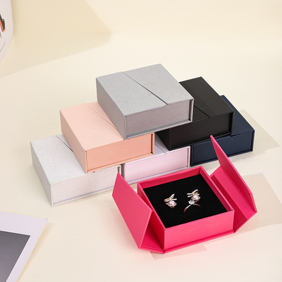 Good price Dual Magnetic Jewelry Box with PE Film Suspension for Necklaces online