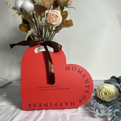 Buon prezzo Scatola regalo a forma di cuore romantico con poesia d'amore e nastro di velluto in linea