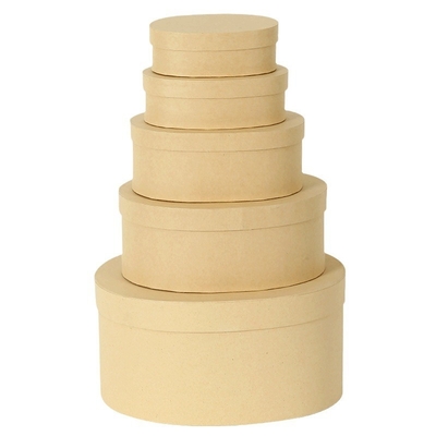 Good price Custom Oval Kraft Paper Gift Box for Candy Dessert Packaging online