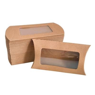 Kraft Zwart Wit Kussen Venster Cadeau Doos Set voor Snoep Verpakking