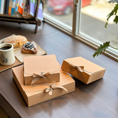 Good price Custom Kraft Paper Gift Box Square Eco-Friendly Packaging online