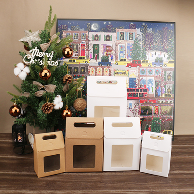 Sacos de presente de papel kraft personalizados com alça torcida - Recicláveis