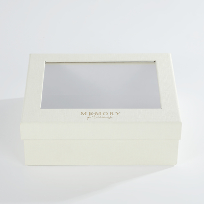 Guter Preis Luxuriöse Hochzeitsgeschenkbox mit Klarsichtfenster Himmelerde Deckel Online