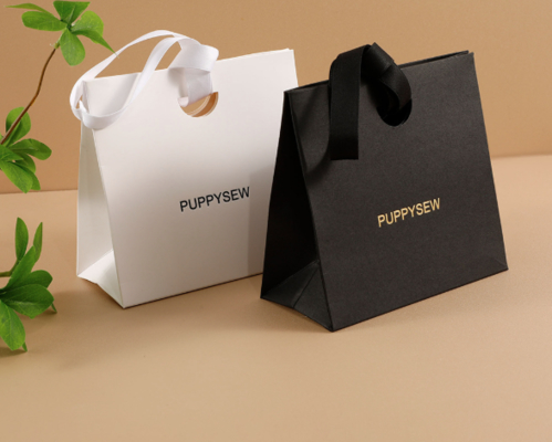 Custom Logo Luxus Schmuck Geschenktaschen mit Matte Lamination