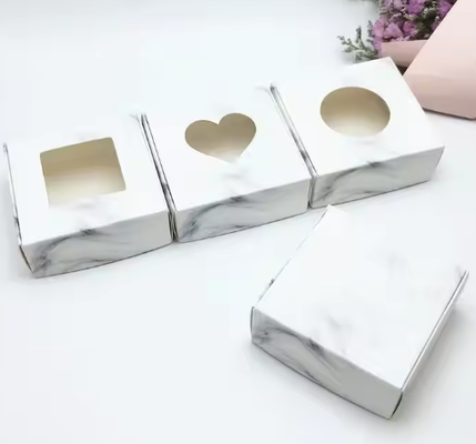Giá tốt. Hộp xà phòng Kraft thân thiện với môi trường có cửa sổ trong hoặc hình trái tim trực tuyến