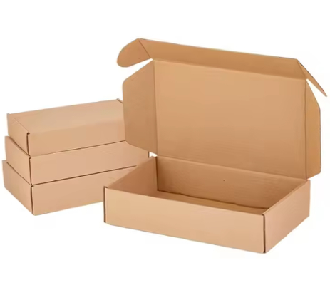 Bon prix Boîte d'expédition en carton ondulé blanche 30x20x5cm, emballage e-commerce personnalisé en ligne