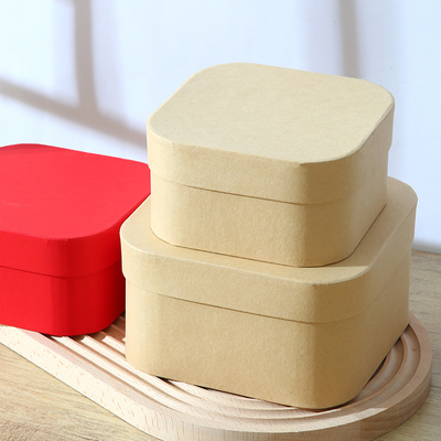 Goede prijs Custom Kraft Paper Gift Box with Rounded Corners and Lid online