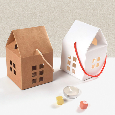 Goede prijs Custom Kraft Paper House geschenkdoos in de vorm van een hol ontwerp online