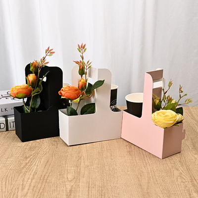 Bom preço Custom Kraft Paper Gift Box for Flowers or Coffee Takeaway on-line
