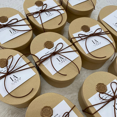 Custom Printed Kraft Paper Rigid Gift Box with Foil Stamping
