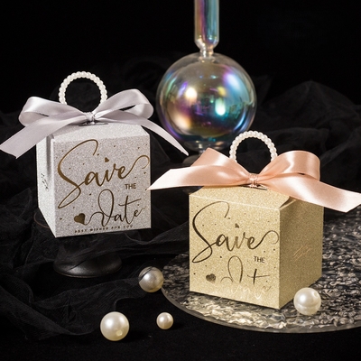 Dobra cena. European Style Wedding Favor Box Set Glitter Silver Gold w Internecie