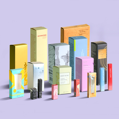 Harga yang bagus Custom Printed Cosmetic Packaging Box White Cardboard on line