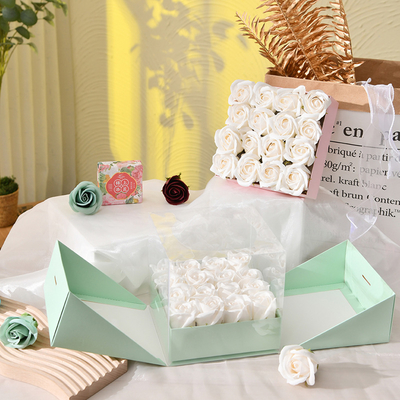 Хорошая цена Customizable V-Shaped Transparent Gift Box for Floral Cake Display онлайн