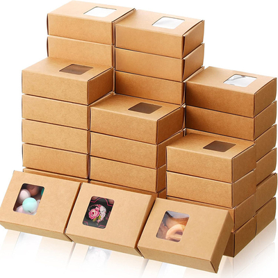 Good price Custom Kraft Paper Window Box for Soap Biscuit Packaging online