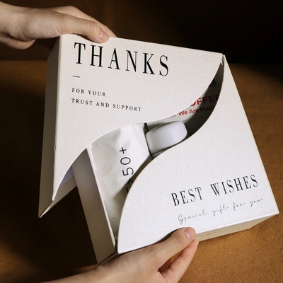 Good price Customizable White Cardboard Gift Box with Matt or Glossy Finish online