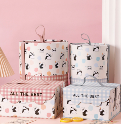 Panda Paradise Gift Box Set Baby Shower Birthday Packaging Cylindrical Rectangular Designs