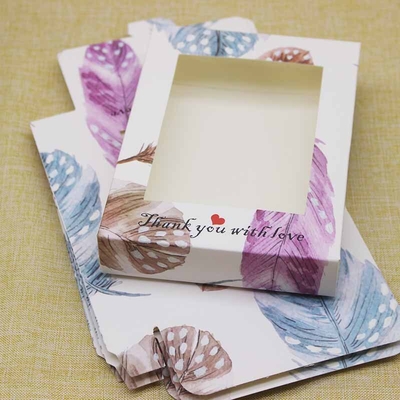 Good price Windowed Gift Box Premium Packaging Wearable Nail Display Case Jewelry Keepsake Presentation online