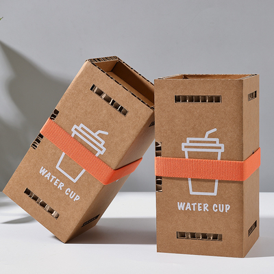 Eco Packaging Premium Corrugated Box For Coffee Ceramic Cups Candles Custom Branding