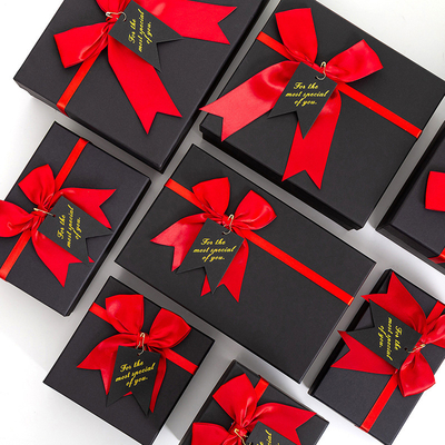 Good price Black Gift Box With Lid For Gift Packaging Valentine'S Day Birthday Gift Box online