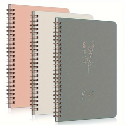 Solid Color Side  Flip Advertising Spiral Notebooks Portable Pocket Notepads For On The Go Use
