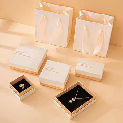 Valentine's Day Jewelry Packaging Boxes Fashionable Hot Stamped Logo Gift Necklaces Accessories