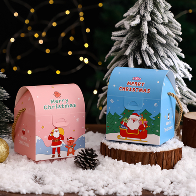 Goede prijs Schattige kerstkaartjes met kerstvakantie Appelverpakkingsdozen en snoepjes cadeaubon Creative online