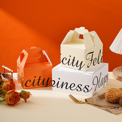 Good price Simple Portable Scone Biscuit Packaging Box Cake Dessert Bread Folding Packaging Box online