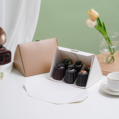 Good price Triangular Kraft Paper Cake Sandwich Packaging Box Folding Packaging Box online