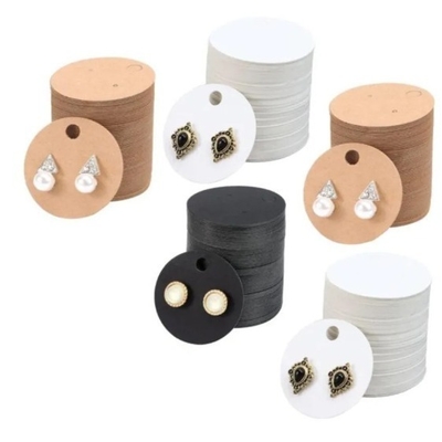 Simple Jewelry Packaging Cardstock  Earring Cards  Kraft Paper Cards