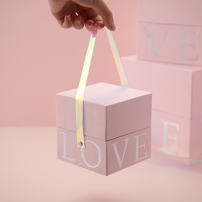 Good price Pink Boxes Rigid Gift Boxes For Souvenirs And Premium Gifts With Print online