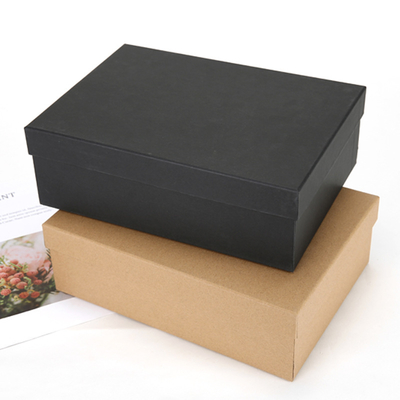 Good price Kraft Paper Box Gift Box Rectangular Large Cardboard Box Black Top And Bottom Cover Gift Box Custom online
