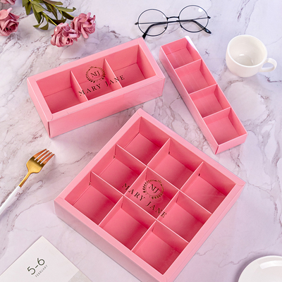 Macaron Packaging Box Chocolate Gift Box Inner Tray With UV & Hot Stamping Custom 