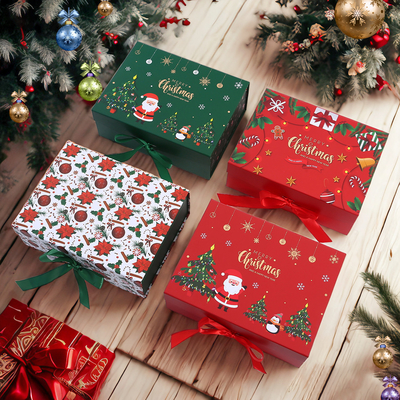 Good price Merry Christmas Magnetic Gift Box Set Premium One Piece Holiday Packaging online