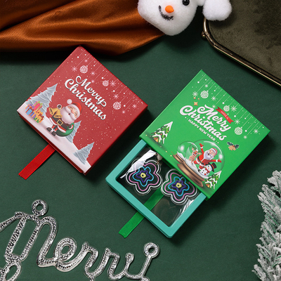 Good price Merry Christmas Floating Drawer Jewelry Box Set Santa Snow Globe Holiday Packaging online