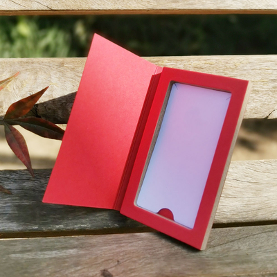 Buon prezzo Imballaggio Eco-compatibile per Scatole Portagioielli in Carta con Coperchio Ribaltabile Rosso Personalizzate di Alta Gamma per Collane, Bracciali, Spille e Fermagli per Capelli, Scatola per Ornamenti in Stile Retrò in linea