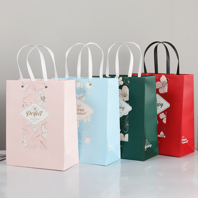 Giá tốt. Túi giấy đựng quần áo tùy chỉnh, túi đóng gói, túi xách thời trang, túi tote da bò trắng trực tuyến