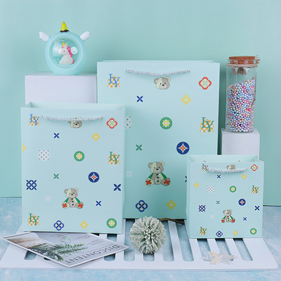 Good price Teddy Bear Gift Bag Set Ins Style Birthday Valentine's Packaging Rope Handles online