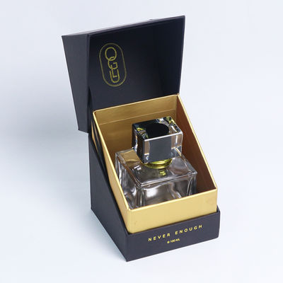 قیمت خوب Rigid Gift Box Luxury Gold Foil Flip Top Perfume Box Customizable For Candles  Fragrance Bottles آنلاین